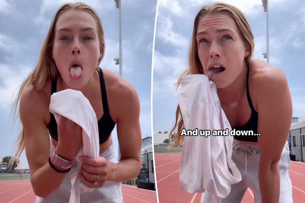 Olympian Colleen Quigley goes viral for unusual tongue extension